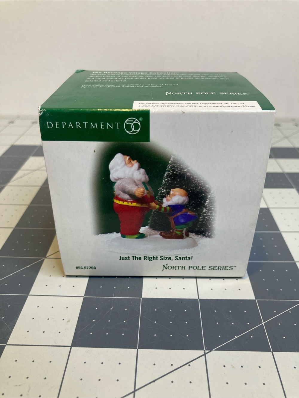Dept 56 North Pole  Series Just the right size Santa Figurine